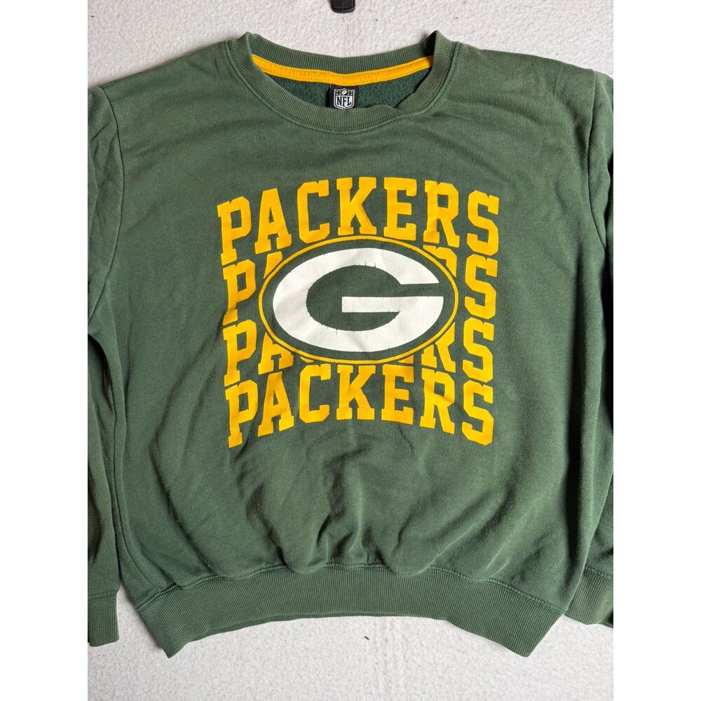 Vintage NFL Green Bay Packers Sweater Mens XL Green Crewneck Pullover